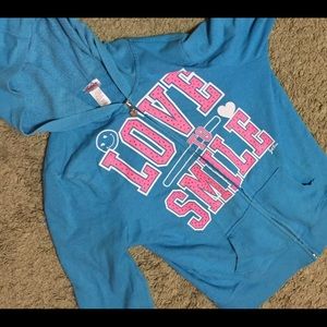 Justice love to smile sweatshirt/hoodie